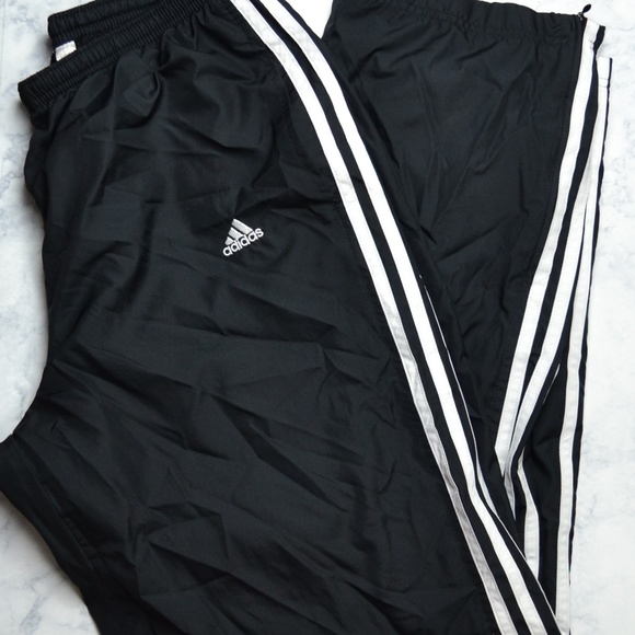 black and white striped adidas jacket